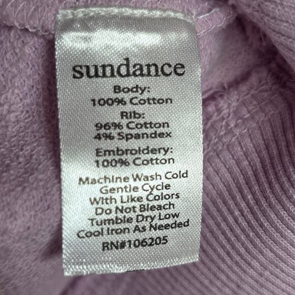 Sundance Bandana Sweatshirt Maebelle Pullover Sz Large Pink Embroidered $128 - Picture 15 of 15